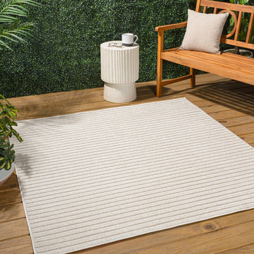 Aarhus Minimalist Scandi Striped Area Rug